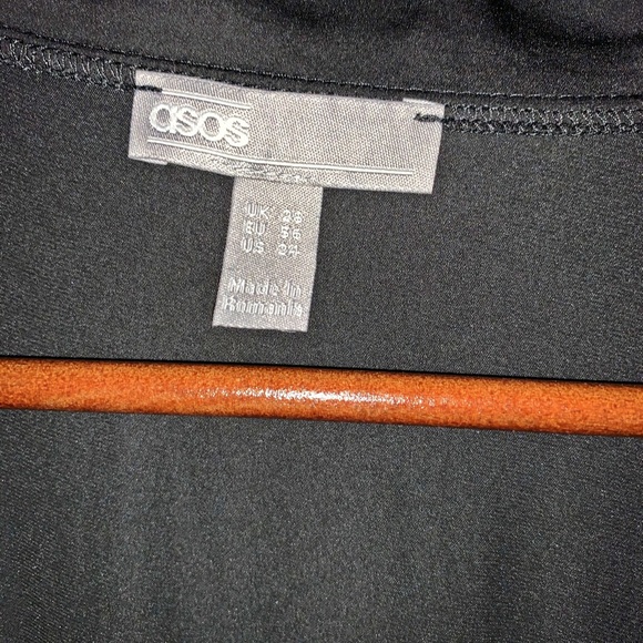 Deep V Black Pencil Skirt Dress - Picture 4 of 5